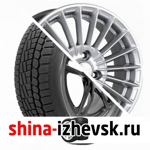 Колесо в сборе Viatti Brina зима (V-521) 185/70 R14 T 88 + СКАД Веритас 5.5xR14 4×100 ET43 DIA60.1 Серебристый в Ижевске